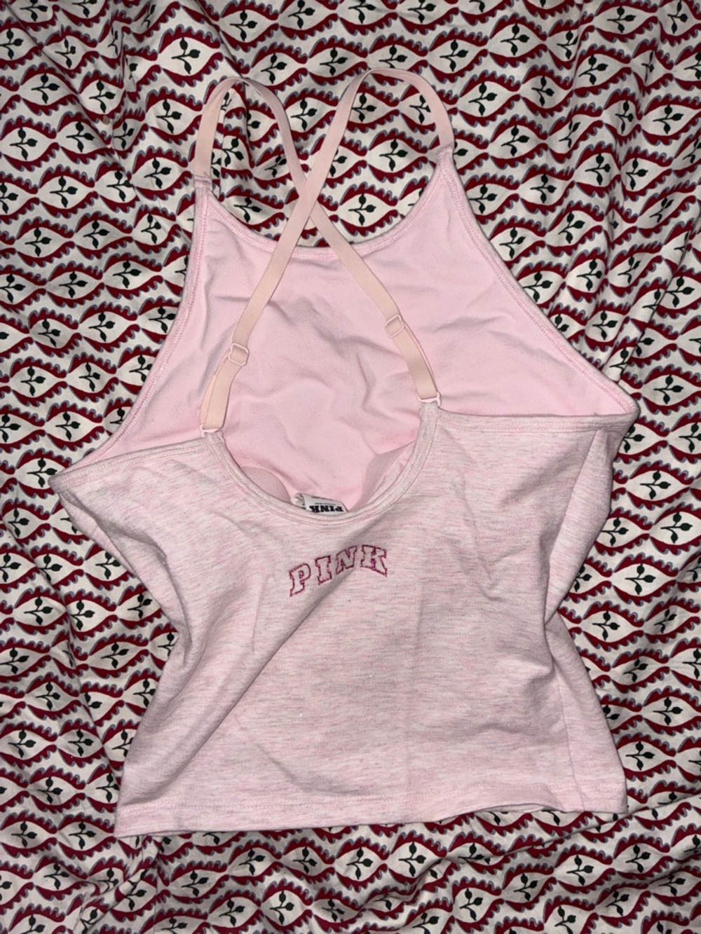 PINK Never Worn Light Pink Racerback Tank
